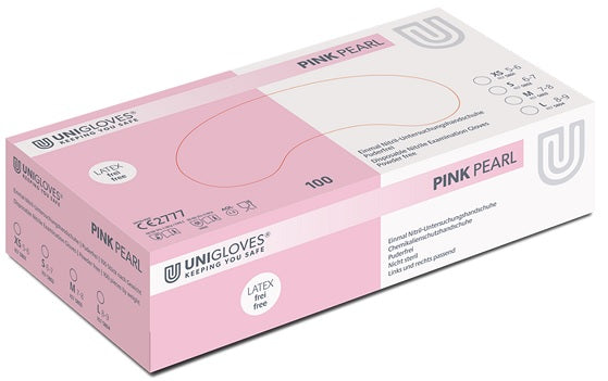 Unigloves Pearl Line Nitrilhandschuhe in pink (100 Stk./Box)